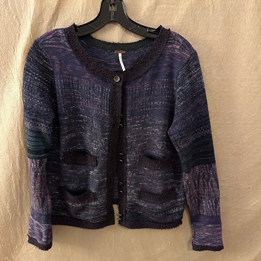 Free people womens sweater purple small